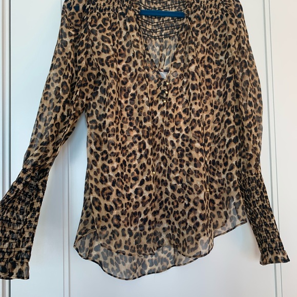 Veronica Beard Long Sleeve Silk Blouse - Picture 4 of 8